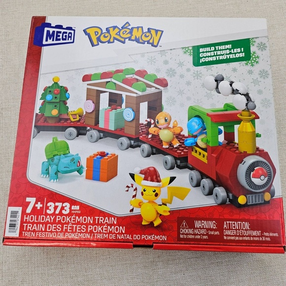 MEGA Pokémon Holiday Train Set Advent Calendar Festive HHB69 Kids 373pc - Picture 1 of 15